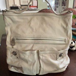 Marc Jacobs vintagenwhite leather hobo bag